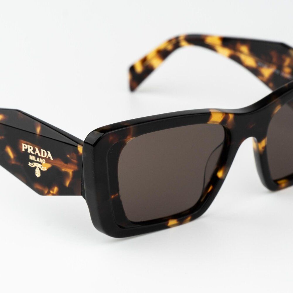 Prada Women Sunglasses Havana Honey Brown Cat Eye PR08YS 01V8C1 BRAND NEW - Picture 7 of 14